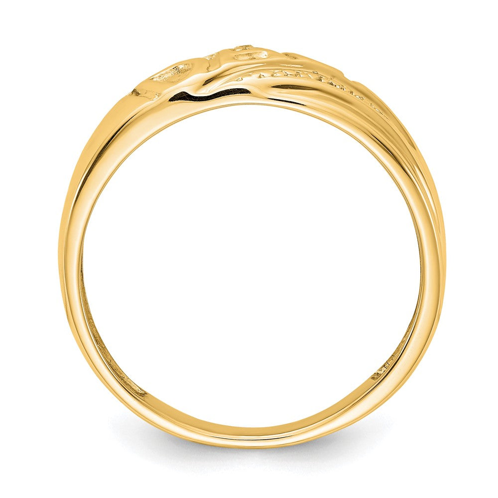 IB Goodman 14k AA Diamond Mens DAD Ring