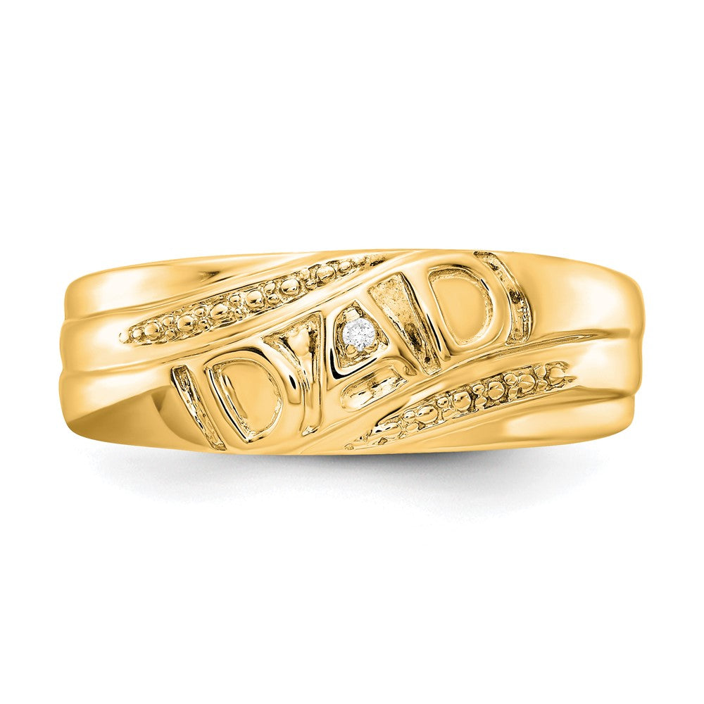 14k AAA Diamond men's ring