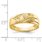 IB Goodman 14k AA Diamond Mens DAD Ring