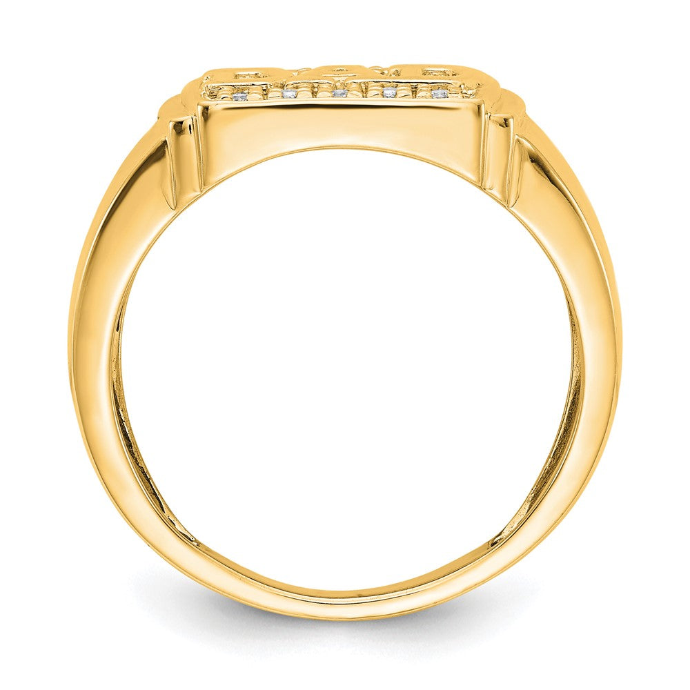 IB Goodman 14k 1/20 carat AA Diamond Mens DAD Ring