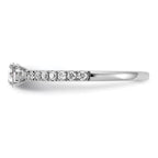 14kw Lab Grown Diamond VS+ F+ 1/4 ctw Engagement Ring Semi