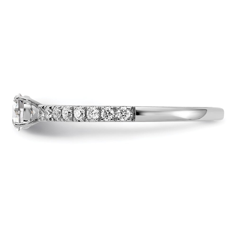 14kw Lab Grown Diamond VS+ F+ 1/4 ctw Engagement Ring Semi