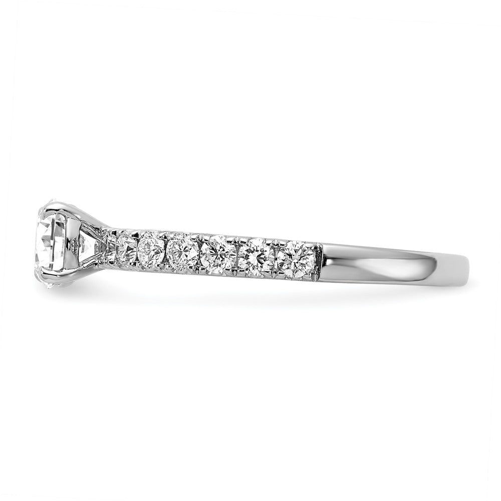 14kw Lab Grown Diamond VS+ F+ 1/2 ctw Engagement Ring Semi