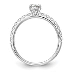 14kw Lab Grown Diamond VS+ F+ 1 ctw Engagement Ring