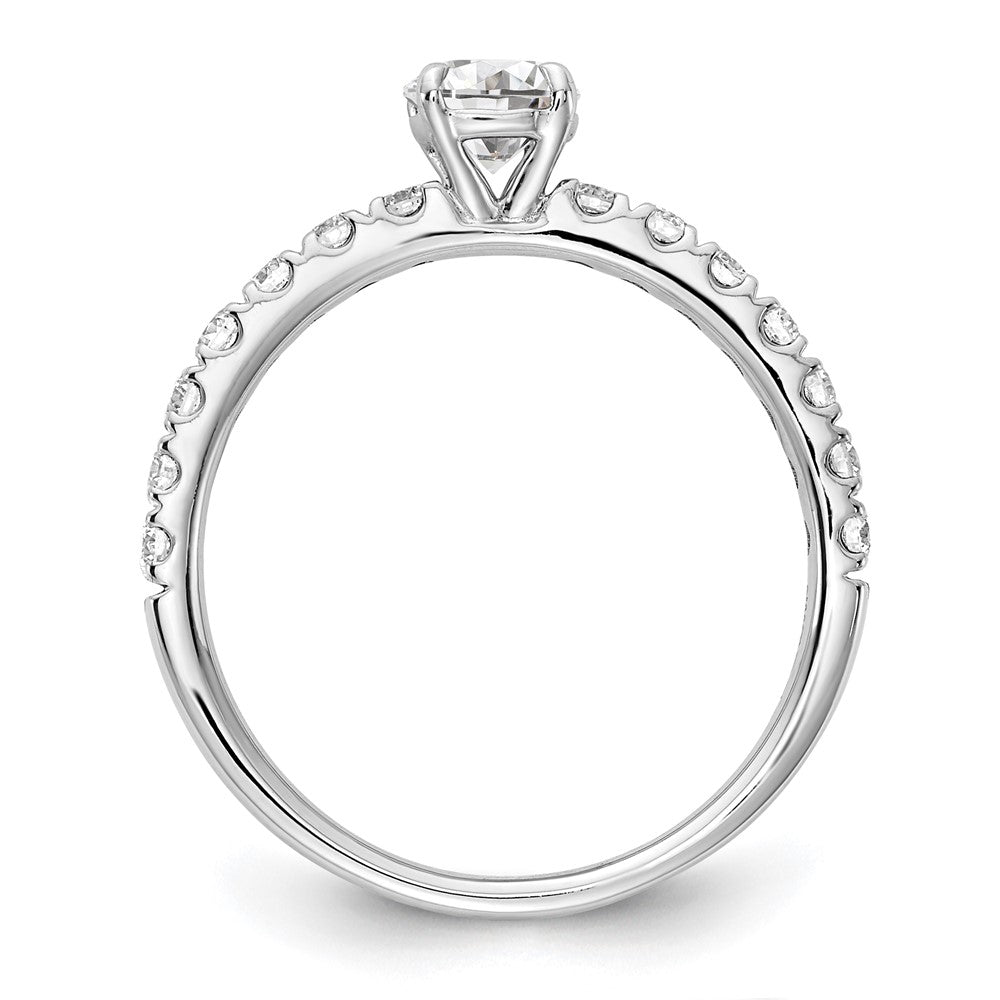14kw Lab Grown Diamond VS+ F+ 1 ctw Engagement Ring
