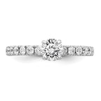 14kw Lab Grown Diamond VS+ F+ 1 ctw Engagement Ring