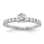 14kw Lab Grown Diamond VS+ F+ 1 ctw Engagement Ring