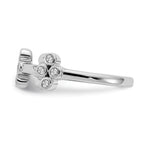 True Origin 14K White Gold 1/5 carat Lab Grown Diamond VS+ F+ Bloom Complete Fashion Ring