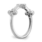True Origin 14K White Gold 1/5 carat Lab Grown Diamond VS+ F+ Bloom Complete Fashion Ring