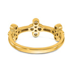 True Origin 14K Yellow Gold 1/5 carat Lab Grown Diamond VS+ F+ Bloom Complete Fashion Ring