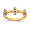 True Origin 14K Yellow Gold 1/5 carat Lab Grown Diamond VS+ F+ Bloom Complete Fashion Ring