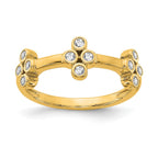 True Origin 14K Yellow Gold 1/5 carat Lab Grown Diamond VS+ F+ Bloom Complete Fashion Ring