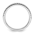 14k White Gold 1/4 carat Lab Grown Diamond VS/SI+ G+ Complete Wedding Band