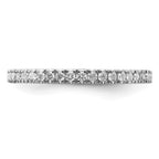 14k White Gold 1/4 carat Lab Grown Diamond VS/SI+ G+ Complete Wedding Band