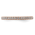 14k Rose Gold 1/4 carat Lab Grown Diamond VS/SI+ G+ Complete Wedding Band