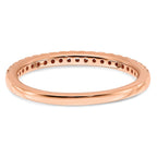 14k Rose Gold 1/4 carat Lab Grown Diamond VS/SI+ G+ Complete Wedding Band