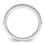 14k White Gold 1/4 carat Lab Grown Diamond VS/SI+ G+ Complete Wedding Band