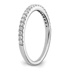 14k White Gold 1/4 carat Lab Grown Diamond VS/SI+ G+ Complete Wedding Band