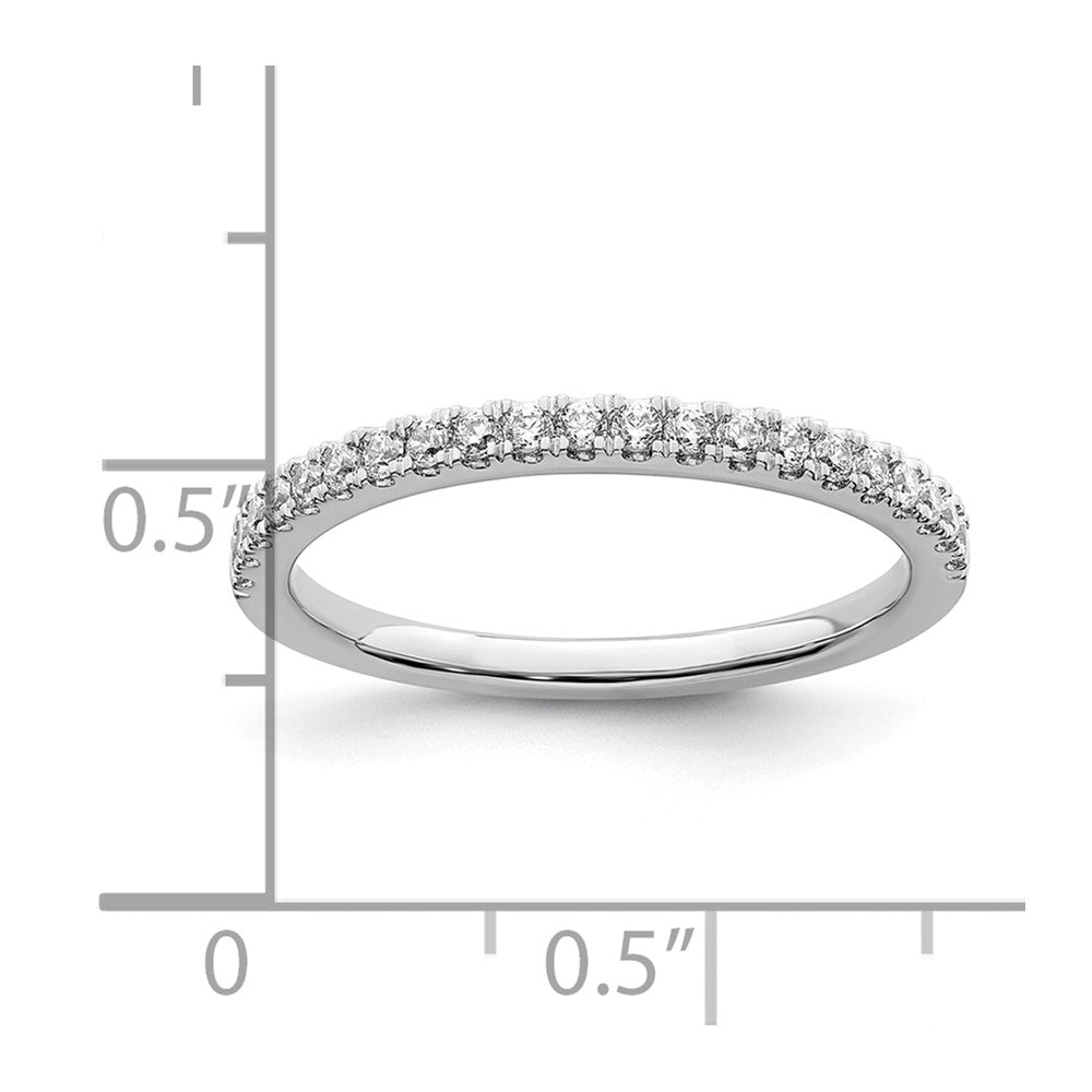 14k White Gold 1/4 carat Lab Grown Diamond VS/SI+ G+ Complete Wedding Band