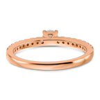 14k Rose Gold 1/2 carat Lab Grown Diamond VS/SI+ G+ Complete Round Engagement Ring