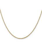 14K 1.1mm Ropa with Spring Ring Clasp Chain