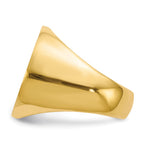 10k 21.5x22.0mm Open Back Men's Signet Ring
