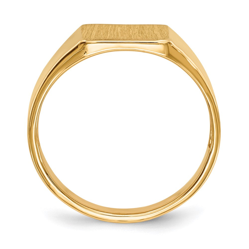 14k 8.5x9.0mm Square Open Back Signet Ring