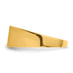 14k 13.0x7.0mm Rectangle Closed Back Signet Ring