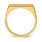 10k 8.0x16.5mm Rectangle Open Back Mens Signet Ring