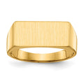 10k 8.0x16.5mm Rectangle Open Back Mens Signet Ring