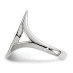 14k White Gold 9.0x17.0mm Oval Closed Back Signet Ring