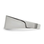 14k White Gold 16.5x8.0mm Rectangle Closed Back Signet Ring