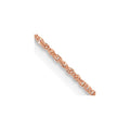 14K Rose Gold .7mm Ropa with Spring Ring Clasp Chain