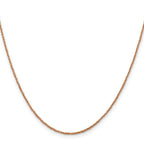 14K Rose Gold 1.10mm Ropa with Spring Ring Clasp Chain