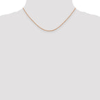 14K Rose Gold 1.10mm Ropa with Spring Ring Clasp Chain