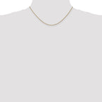 14K Rose Gold 1.05mm Diamond-cut Spiga with Lobster Clasp Chain