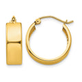 14K 5.5x18mm Polished Hoop Earrings