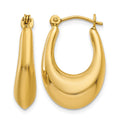 14k Polished Hoop Earrings