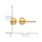 14k Madi K Polished 5mm Ball Post Earrings