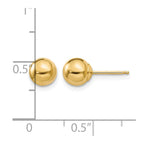14k Madi K Polished 6mm Ball Post Earrings