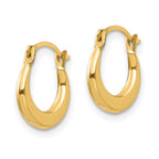 14k Madi K Small 1.6x12mm Hoop Earrings