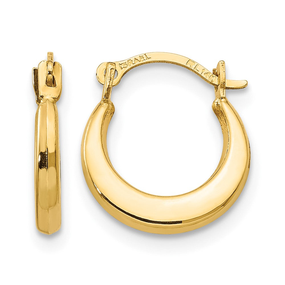 14k Madi K Small 1.6x12mm Hoop Earrings