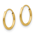 14k Madi K 1x10mm Endless Hoop Earrings