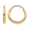 14k Madi K 1.25x9mm Endless Hoop Earrings