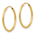 14k Madi K 1.25x17mm Endless Hoop Earrings