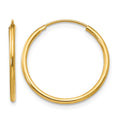 14k Madi K 1.25x17mm Endless Hoop Earrings