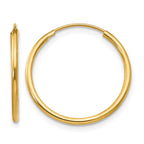 14k Madi K 1.25x17mm Endless Hoop Earrings