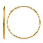 14k Madi K 1.25x33mm Endless Hoop Earrings
