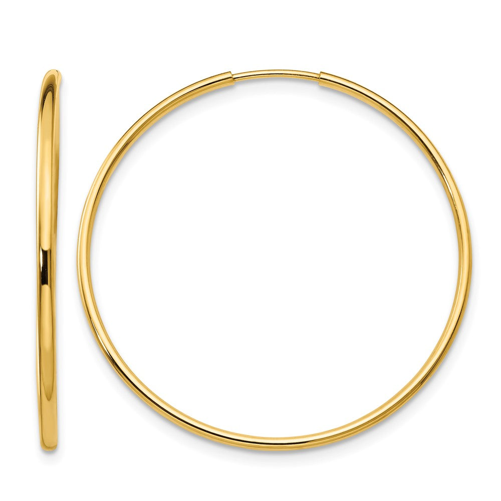 14k Madi K 1.25x33mm Endless Hoop Earrings