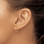 14k Madi K 1x12mm Endless Hoop Earrings